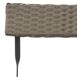 vidaXL - Inklapbare Bistrostoel - Grijs - Poly rattan en staal - 2 stuks Online