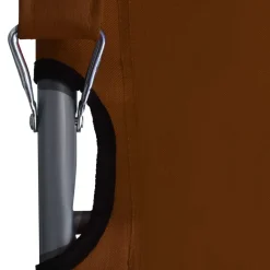 vidaXL - Inklapbare Strandstoel - Bruin - Stof - 2 stuks