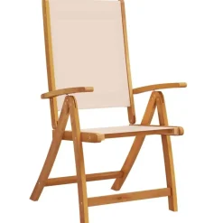 vidaXL - Inklapbare Tuinstoelen - Bruin - Acaciahout - 4 stuks Discount