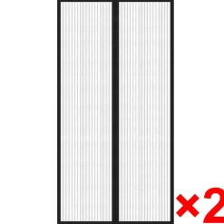 vidaXL - Insectengordijn - Zwart - Polyester - 210 x 100 cm New