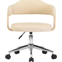 vidaXL - Kantoorstoel - Crème - Kunstleer Hot