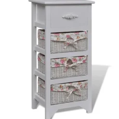 vidaXL - Kast - Wit - Hout - 35 x 27 x 73.5 cm Discount