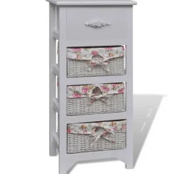 vidaXL - Kast - Wit - Hout - 35 x 27 x 73.5 cm Discount