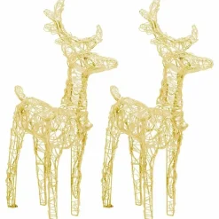 vidaXL - Kerstrendier - Warmwit Clearance