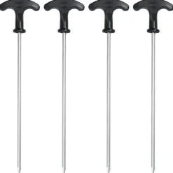 vidaXL - Kerststraatlamp met 2 lantaarns 40,5x80x188 cm - Rood - Metaal en PVC Outlet