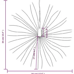 vidaXL - Kerstverlichting - Cold white - 8 stuks Outlet