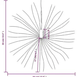 vidaXL - Kerstverlichting - Blauw New