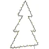 vidaXL - Kerstverlichting kerstboom silhouet 63x90 cm - Warmwit - Kunststof New