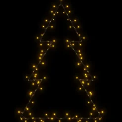 vidaXL - Kerstverlichting kerstboom silhouet 63x90 cm - Warmwit - Kunststof New