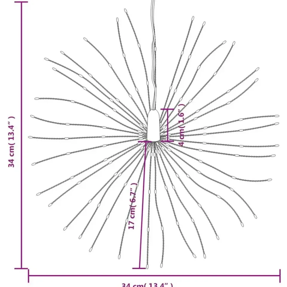 vidaXL - Kerstverlichting - Multicolour - 8 stuks