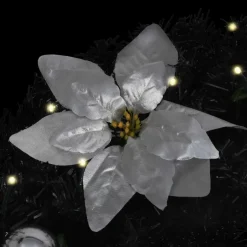 vidaXL - Kerstversiering - Zwart & zilverkleurig Clearance