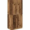 vidaXL - Kledingkast - Bruin - Bewerkt hout Best