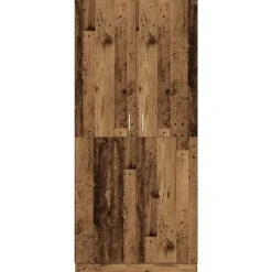 vidaXL - Kledingkast - Bruin - Bewerkt hout Best