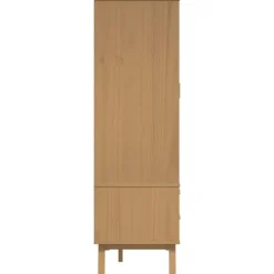 vidaXL - Kledingkast OLDEN met 2 lades - Grenenhout - Bruin - 76.5x53x172 cm Sale