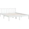 vidaXL - Klein Tweepersoonsbed frame - Wit - Massief grenenhout - 140x200 cm Discount