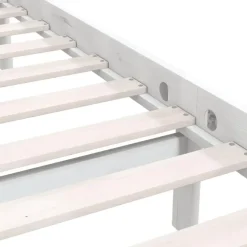 vidaXL - Klein Tweepersoonsbed frame - Wit - Massief grenenhout - 140x200 cm Discount