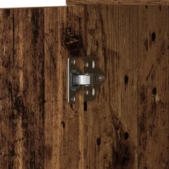 vidaXL - Kolomkast met 2 deuren 2 vakken - Zwart eiken - Hout - 30x30x183.5 cm Discount