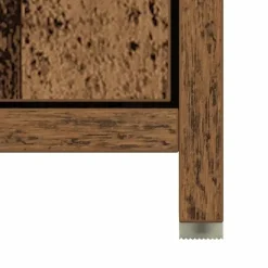 vidaXL - Kolomkast met 2 deuren 2 vakken - Zwart eiken - Hout - 30x30x183.5 cm Discount