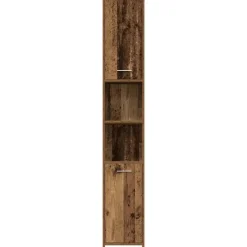vidaXL - Kolomkast met 2 deuren 2 vakken - Zwart eiken - Hout - 30x30x183.5 cm Discount