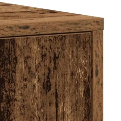 vidaXL - Kolomkast met 2 deuren 2 vakken - Zwart eiken - Hout - 30x30x183.5 cm Discount