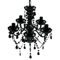 vidaXL - Kroonluchter - Zwart - Kunststof Discount