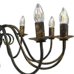 vidaXL - Kroonluchter - Zwart - Metaal Sale