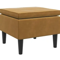 vidaXL - Kruk - Bruin - Fluweel Hot