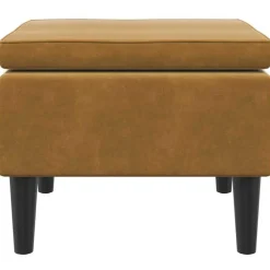 vidaXL - Kruk - Bruin - Fluweel Hot