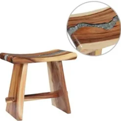 vidaXL - Kruk - Multikleur - Hout Clearance