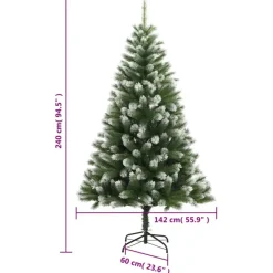 vidaXL - Kunstkerstboom - Groen - 240 cm New