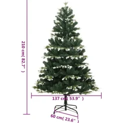 vidaXL - Kunstkerstboom - Groen - 210 cm Sale