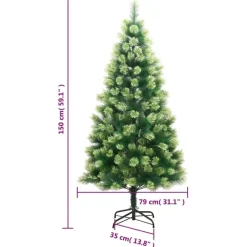 vidaXL - Kunstkerstboom - Groen - 150 cm