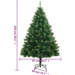 vidaXL - Kunstkerstboom - Groen - 150 cm New