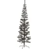 vidaXL - Kunstkerstboom met 486 tips en staal standaard 240 cm - Zwart - PVC Online