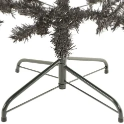 vidaXL - Kunstkerstboom met 486 tips en staal standaard 240 cm - Zwart - PVC Online