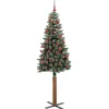 vidaXL - Kunstkerstboom met staal standaard 180 cm - Groen - PVC Outlet