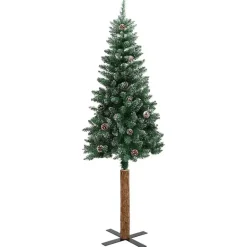 vidaXL - Kunstkerstboom met staal standaard 180 cm - Groen - PVC Outlet