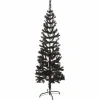 vidaXL - Kunstkerstboom met 265 tips en staal standaard 150 cm - Zwart - PVC Clearance