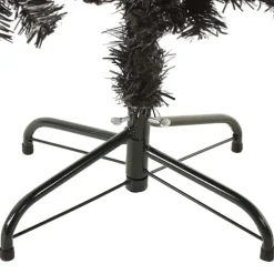 vidaXL - Kunstkerstboom met 265 tips en staal standaard 150 cm - Zwart - PVC Clearance