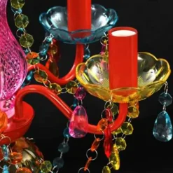 vidaXL - Kunstmatige Kristallen Glazen Plafondlamp - Multikleur - Glas