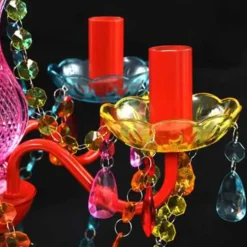 vidaXL - Kunstmatige Kristallen Glazen Plafondlamp - Multikleur - Glas