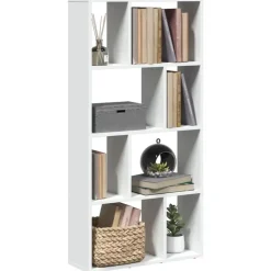 vidaXL - 4-laags Boekenkast voor woonkamers - Wit - Hout - 60x20x120 cm Sale
