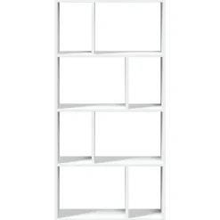 vidaXL - 4-laags Boekenkast voor woonkamers - Wit - Hout - 60x20x120 cm Sale