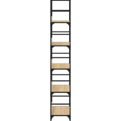 vidaXL - 5-laags Boekenkast - Sonoma eiken - Bewerkt hout - 50x33x188.5 cm Discount