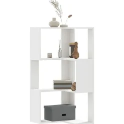 vidaXL - 3-laags Hoekboekenkast - Wit - Bewerkt hout - 50x50x102 cm Hot