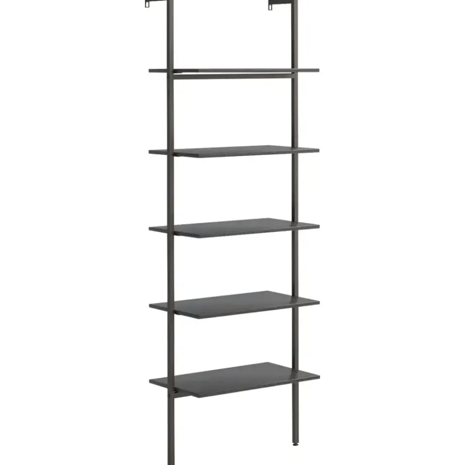 vidaXL - Ladderrek - Zwart - Bewerkt hout Sale