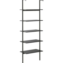 vidaXL - Ladderrek - Zwart - Bewerkt hout Sale