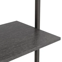 vidaXL - Ladderrek - Zwart - Bewerkt hout Sale