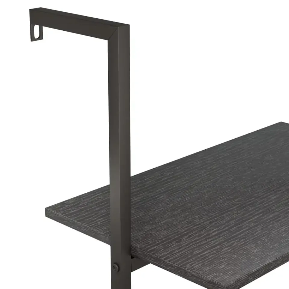 vidaXL - Ladderrek - Zwart - Bewerkt hout Sale