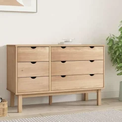 vidaXL - Ladekast - Bruin - Grenenhout